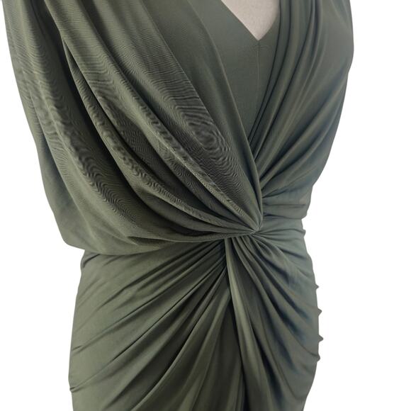 MISA Los Angeles NWT Leza Gathered Maxi Dress Gown‎ in Green Size M NEW - Picture 9 of 11